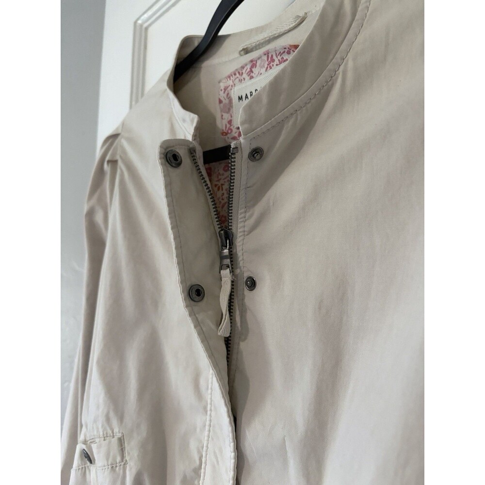 Marrakech Anthropologie Cropped Utility Bomber Jacket XS EUC Beige Lightweight - Picture 5 of 9